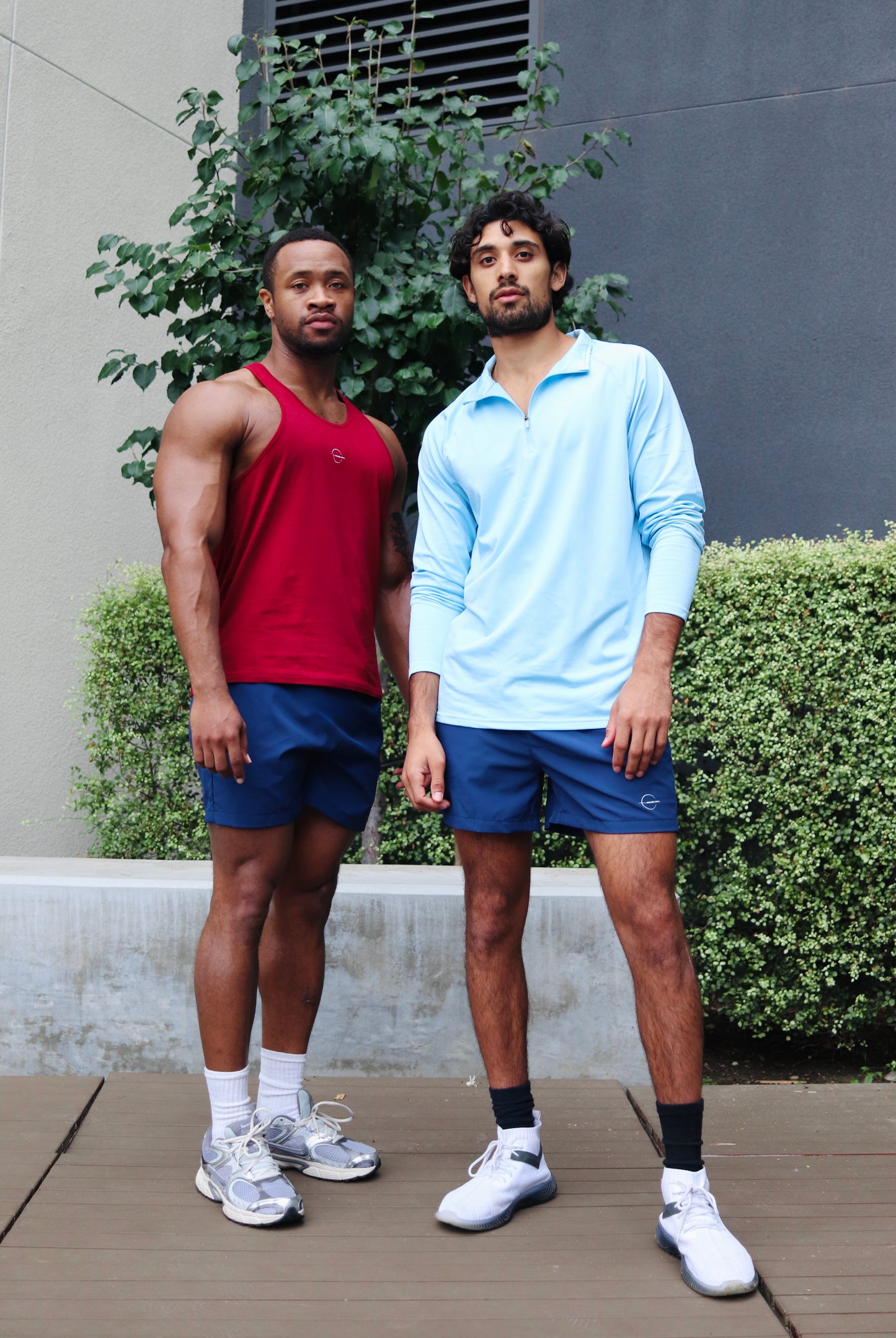 1/4 Zip Ash Blue Thermal